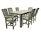 Highwood Usa Lehigh 7pc Rectangular Counter Height Outdoor Patio Furniture Dining Set 84 x 42 AD-ST7LH2CO5BA-EUC - alternate 1